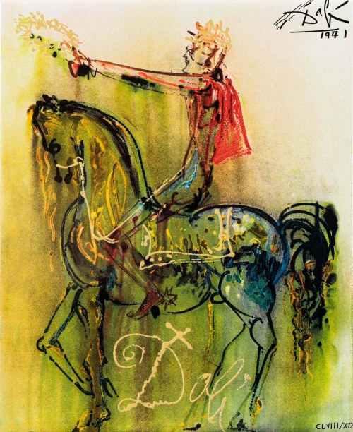 Salvador Dalí (1904 - 1989), Rycerz rzymski, z cyklu: Boska Komedia (Czyściec)