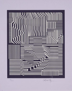 Victor Vasarely (1906 - 1997), Kompozycja op-artowska