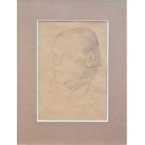 Eugeniusz Geppert(1890-1979),Porträt von Mieczysław Pawełko,Bildhauer,1960er Jahre