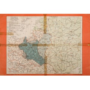 Mapa, POLSKA I PAŃSTWA OŚCIENNE, 1920