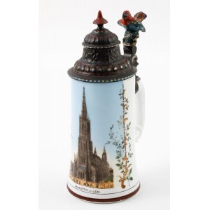 KUFEL Z KATEDRĄ W ULM, Niemcy, ok. 1890
