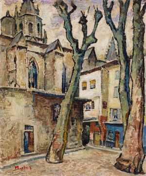 Maria Melania Mutermilch Mela Muter (1876 Warsaw - 1967 Paris), St. Peter's Basilica in Avignon, 1940s.