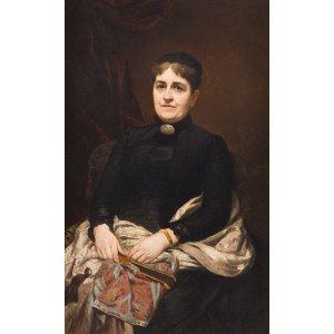 Stanisław Jakub Rostworowski (1858 Kowalewsczyzna - 1888 Kraków), Portret księżnej Łubieńskiej, 1883