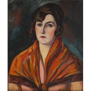 Shimon (Shamay) Mondzain (Mondszajn) (1890 Chelm - 1979 Paris), Woman in a Red Shawl (Aida), 1920