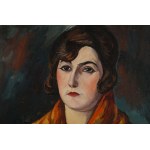 Szymon (Szamaj) Mondzain (Mondszajn) (1890 Chełm - 1979 Paryż), Kobieta w czerwonym szalu (Aida), 1920