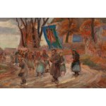 Stanisław Paciorek (1889 Ładycze in Volhynia - 1952 Kraków), Procession in Modlnica