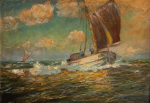 Erno Erb (1878 Lwów (?) - 1943 Lwów), Statek na morzu
