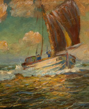 Erno Erb (1878 Lwów (?) - 1943 Lwów), Statek na morzu