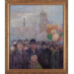 Stanislaw Szygell (1881 - 1941 ), Spectacle on the Castle Square in Warsaw