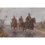 Ignacy Zygmuntowicz (1875 Warsaw - 1947 Lodz), Cavalry reconnaissance