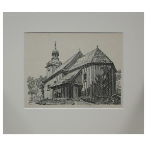 Wiktor Gosieniecki (1876 -1956), “Kościół parafialny w Siedlimowie”, 1924 r