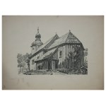 Wiktor Gosieniecki (1876 -1956), The parish church in Siedlimow, 1924