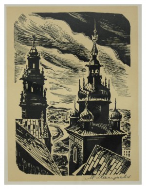 Stanisław Raczyński (1903-1982), „Wawel - Wieże katedry” ok. 1950 rok