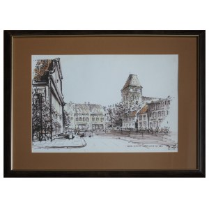 Autor Nierozpoznany, “Nowe Miasto Lubawskie - rynek”, 1989