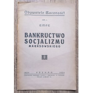 Empe wł. Mileski Wacław - Der Bankrott des Marxschen Sozialismus