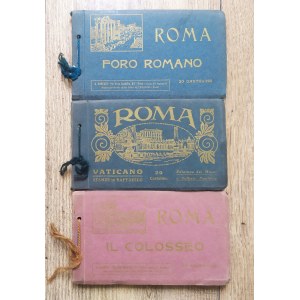 Rome. Set of 3 postcard albums