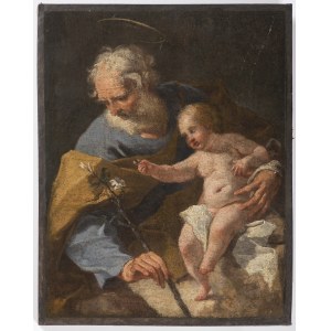 Giovanni Battista Pittoni the Elder (1687 Venice - 1767), Saint Joseph with the Baby Jesus