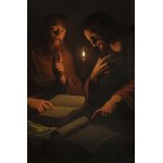Gerard van Honthorst (4 November 1592 - 27 April 1656) - Attributed, Jesus Christ and Nicodemus