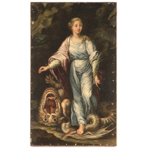 South Germany, 18th century, Saint Margaret of Antioch Slays the Dragon