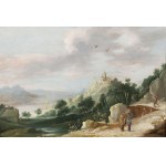 David Terniers II (1610-1690), Landscape with Travelers