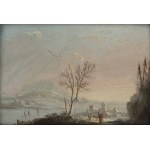 Norbert Joseph Carl Grund (1717 Prague - 1767 Prague) - circle, Winter Landscape
