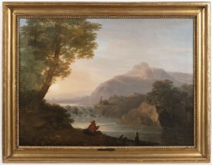 Martin von Molitor (Vienna 1759-1812), Pastoral Landscape with a Fisherman