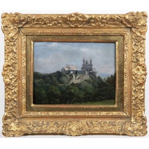 19th Century Painting, Landscape with Castle