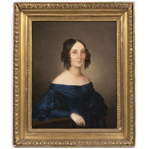 Biedermeier Portrait of Lady, 19th Century