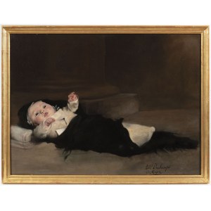 European School of 19th Century, Portrait of an Infant