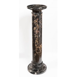 Column, Black Marble, German, around 1920/30