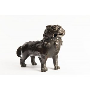 Incense Burner in the Form of a Buddhist Lion. Detachable head.