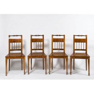 Four Biedermeier Armchairs