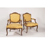 A pair of French chairs, 18th century