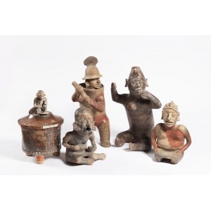 Group of Five Pre-Columbian Sculptures