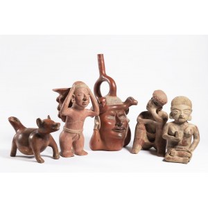 Group of Five Pre-Columbian Sculptures