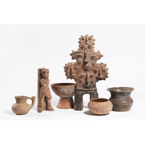 Group of Six Pre-Columbian Sculptures