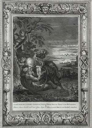 Bernard PICART (1673-1733) wg Abraham van DIEPENBEECK (1596-1675), Aurora i Titonos (mitologia grecka)