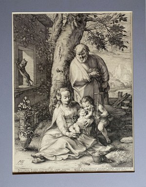 Hendrick GOLTZIUS (1558-1617), Święta rodzina i Św. Jan Chrzciciel