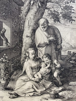 Hendrik GOLTZIUS (1558-1617), Święta rodzina i Św. Jan Chrzciciel