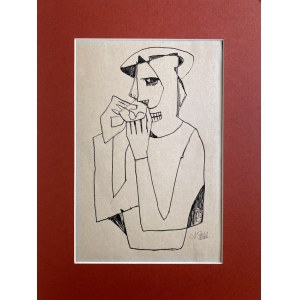 Antoni ŻABSKI (1909-?), Porträt a'la Picasso