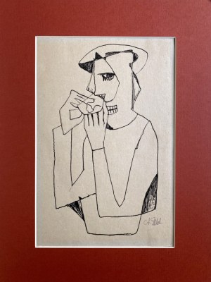 Antoni ŻABSKI (1909-?), Portret a'la Picasso