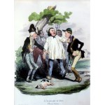 Honore DAUMIER (1808 -1879), Ich hielt ihn für einen Hasen (Je l'ai pris pour un lievre)