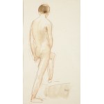 Wojciech Weiss (1875 Leorda na Bukowina - 1950 Krakow), Standing Nude