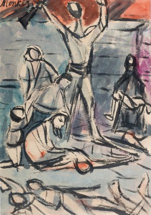 Zygmunt Menkes (1896 Lviv - 1986 Riverdale), Composition with figures