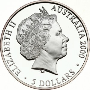 Australia 5 Dollars 2000 Summer Olympics Sydney A Sea Change II