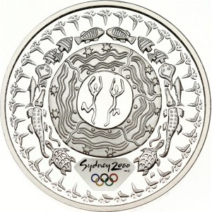 Australia 5 Dollars 2000 Summer Olympics Sydney Dreaming Festival