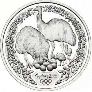 Australia 5 Dollars 2000 Summer Olympics Sydney Emu & Wattle