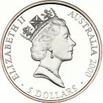Australia 5 Dollars 2000 Summer Olympics Sydney Kangaroo & Grasstrees