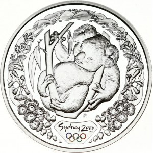 Australia 5 Dollars 2000 Summer Olympics Sydney Koala & Flowering Gum