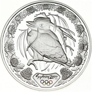 Australia 5 Dollars 2000 Summer Olympics Sydney Kookaburra & Waratah